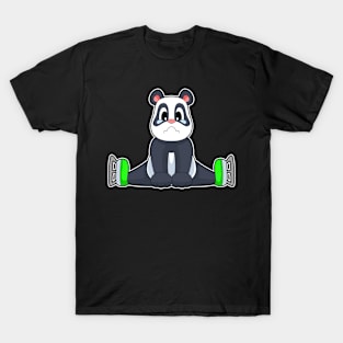 Panda Ice skating Ice skates T-Shirt